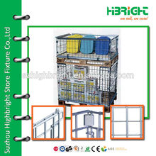 steel mesh foldable storage bins